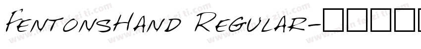 FentonsHand Regular字体转换
